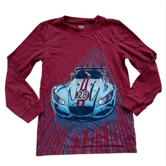 Youth Boys Carters Speed Racer Car Racecar Graphic Tee Shirt - Sz 8 - Picture 1 of 1